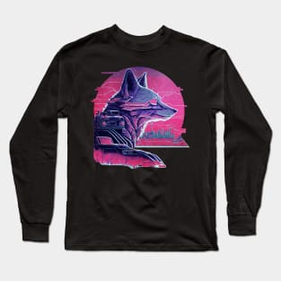 Retro Fox Robot Long Sleeve T-Shirt